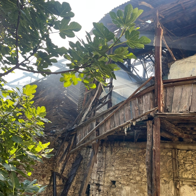 Bozdoğan'da evde çıkan yangın söndürüldü