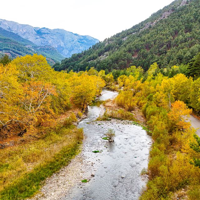 Adana'daki Belemedik Tabiat Parkı ve çevresi sonbaharın renklerine büründü