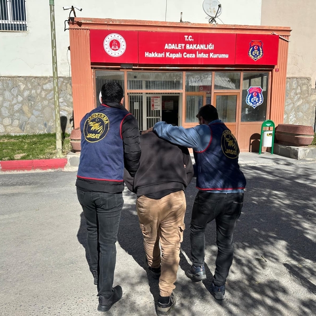 Hakkari'de kesinleşmiş 31 yıl hapis cezası bulunan hükümlü yakalandı