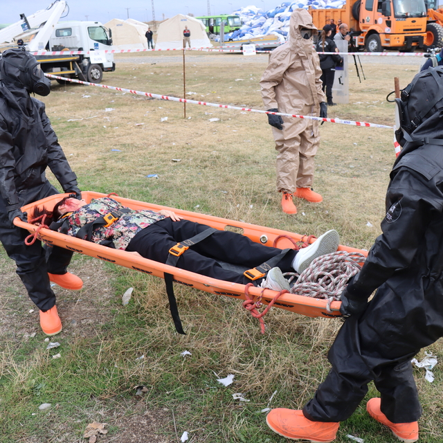 Erzincan'da 6,4 büyüklüğünde deprem tatbikatı yapıldı