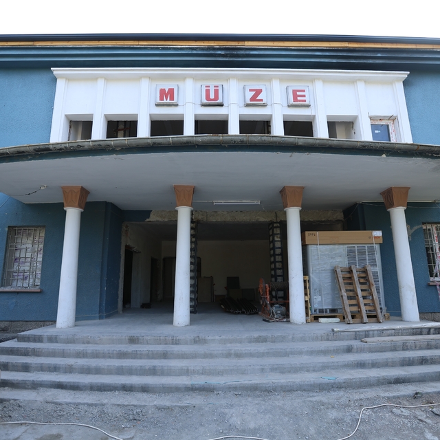 Kayseri'de fosillerin sergileneceği müzenin yapımı devam ediyor