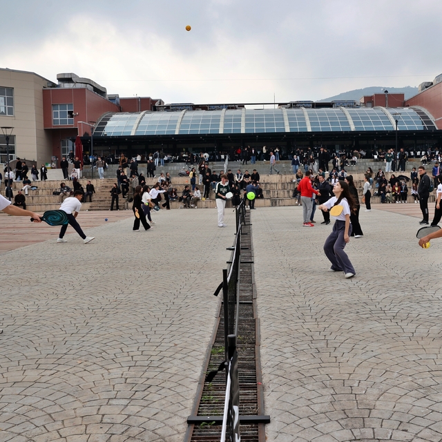 Samsun'da teknoloji bağımlılığına dikkati çekmek amacıyla pickleball etkinl...