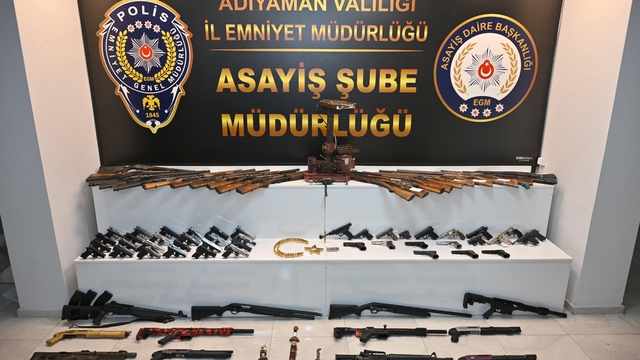 Adıyaman merkezli silah kaçakçılığı operasyonunda 28 şüpheli yakalandı