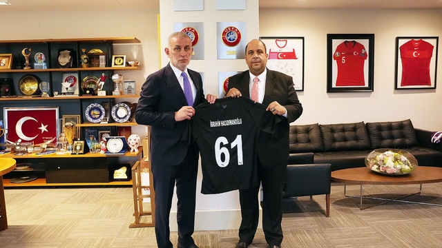 Atakaş Hatayspor Kulübü Başkanı Çakır'dan, TFF Başkanı Hacıosmanoğlu'na ziyaret