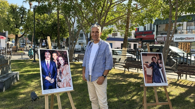 Fethiye'de 'Yeşilçam set fotoğrafları' sergisine ilgi