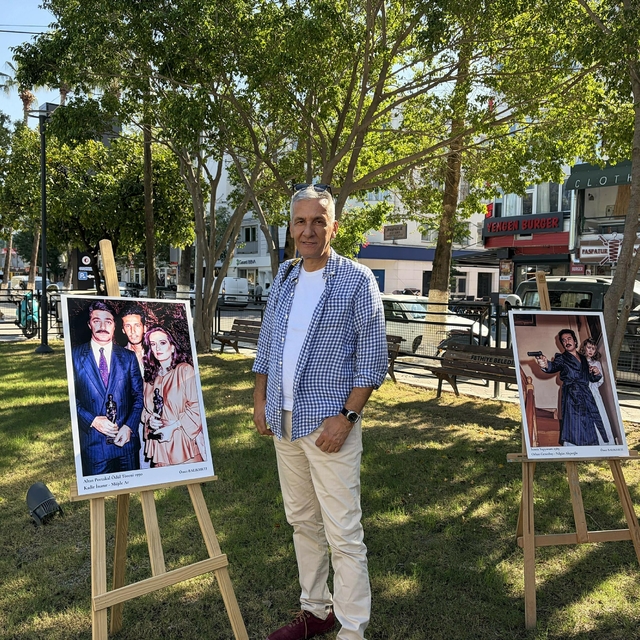 Fethiye'de 'Yeşilçam set fotoğrafları' sergisine ilgi