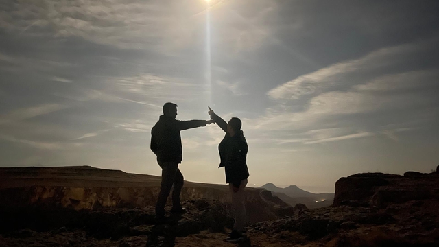 Kasım Dolunayı Kapadokya'nın giriş kapısında görsel şölen sundu