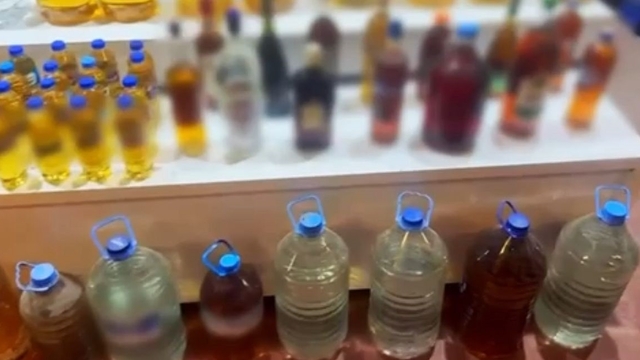 Bursa'da 227 litre sahte içki ele geçirildi