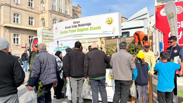 Aksaray'da 11 bin fidan dağıtıldı
