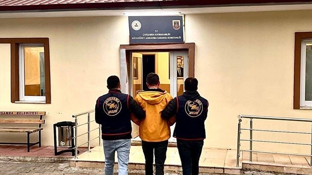 Samsun'da 15 yıl kesinleşmiş hapis cezası bulunan firari yakalandı