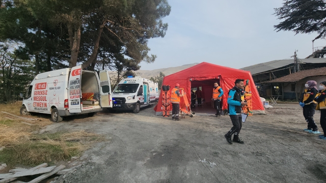 Suluova'da maden kazası tatbikatı gerçekleştirildi