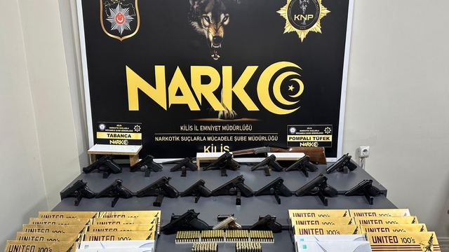 Kilis'te silah kaçakçılığı operasyonunda yakalanan 5 şüpheliden biri tutuklandı