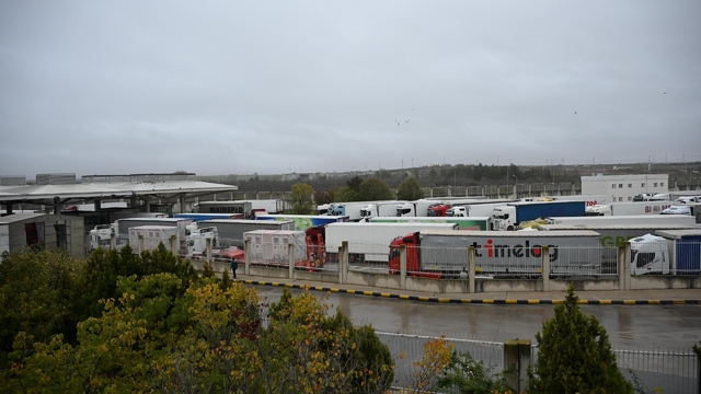 Kapıkule'de rekor geçiş: 1 saatte 96 tır işlem gördü