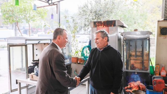 Başkan Balaban, esnafın taleplerini yerinde dinledi