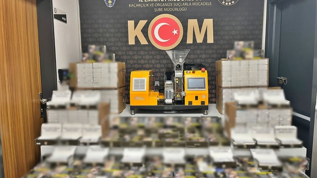 Afyonkarahisar'da 91 bin 400 makaron ele geçirildi