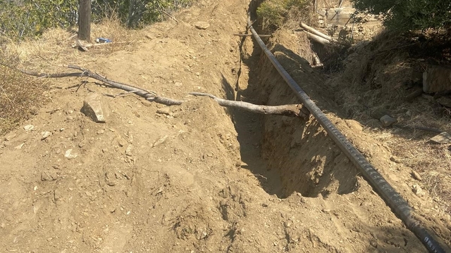 Bekirler Mahallesi'nde yeni içme suyu terfi hattı çalışmaları sürüyor