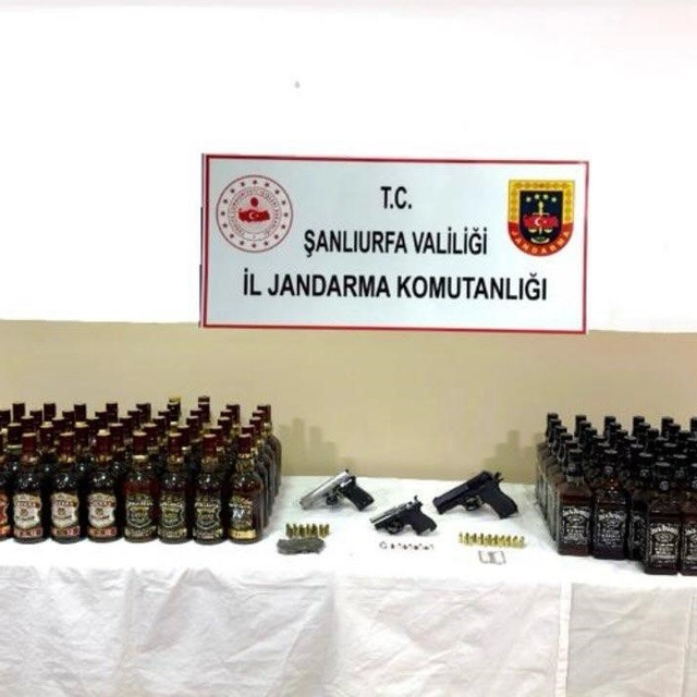 Şanlıurfa'da alkol, silah ve uyuşturucu operasyonu: 1 gözaltı