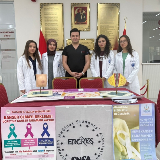ERÜ Hastaneleri'nde meme kanserinde erken teşhisin önemi anlatıldı