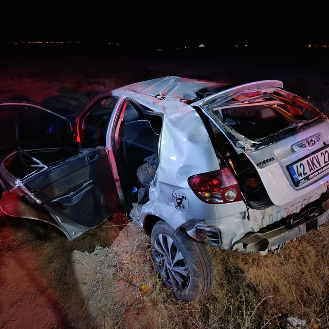 Kontrolden çıkan otomobil şarampole devrildi: 1 ölü, 3 yaralı