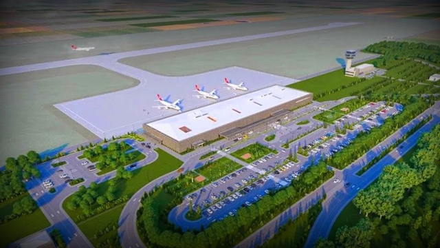 Bayburt-Gümüşhane Havalimanı'nda üstyapı çalışmaları sürüyor