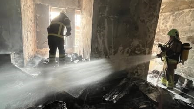 Samandağ'da depo yangını