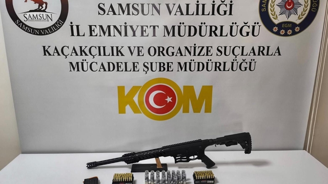 Samsun'da ruhsatsız silah operasyonunda 1 zanlı yakalandı