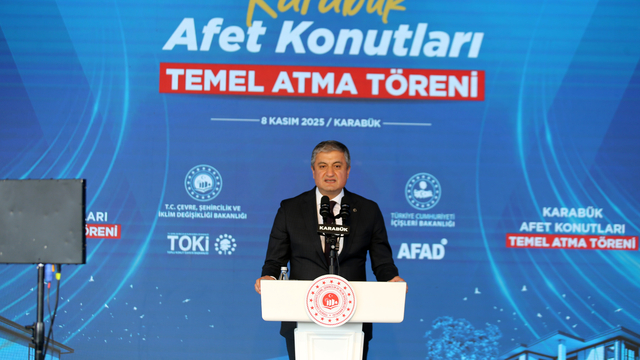 Karabük'te afet konutlarının temeli atıldı