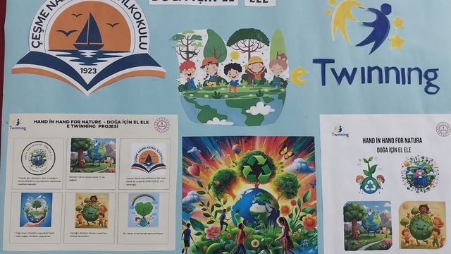 Çeşmeli öğrenciler, doğa dostu 'eTwinning' projesinde buluştu