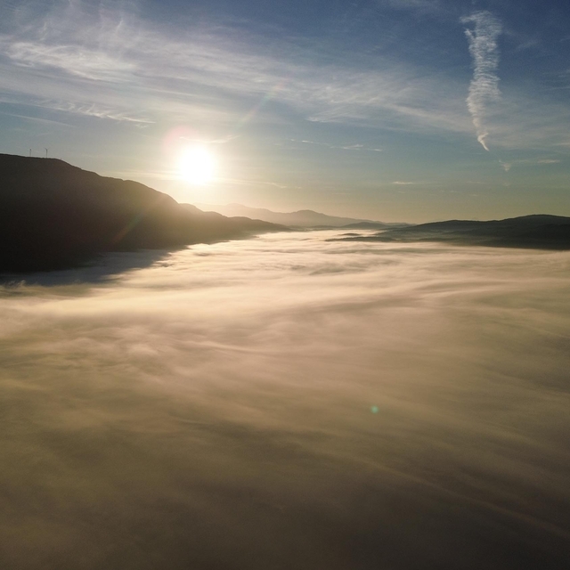 Muğla'da sis, güzel görüntüler oluşturdu