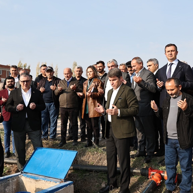 Merzifon'da basınçlı sulama tesisi hizmete açıldı