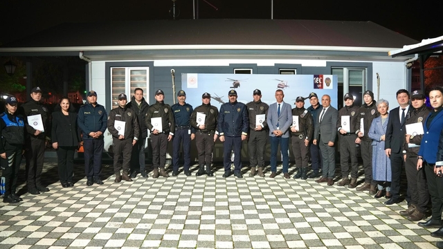 Tekirdağ'da başarılı bekçilere teşekkür belgesi verildi