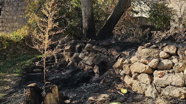 Bahçesindeki otları yakarken alevlerin arasında kalıp öldü