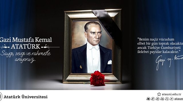 Rektör Hacımüftüoğlu'nun 10 Kasım Atatürk'ü anma günü mesajı