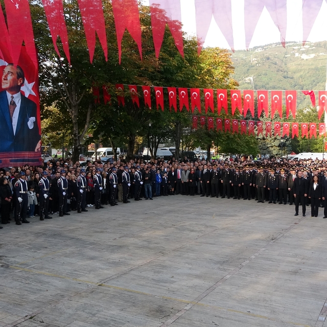 Ordu'da 10 Kasım töreni