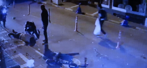 Motosiklet sürücüsünün öldüğü kaza kamerada