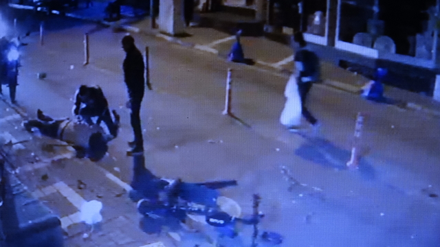 Motosiklet sürücüsünün öldüğü kaza kamerada