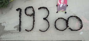 Amasya'da 300 öğrenciyle '10 Kasım' koreografisi