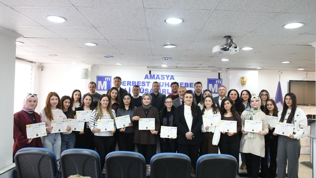Amasya'da kadınlara yönelik dijital muhasebe eğitimi başarıyla tamamlandı