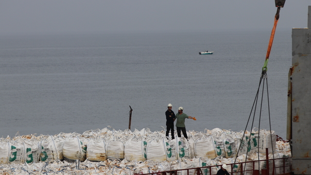 Kocaeli'de karaya oturan gemideki yükün tahliyesine başlandı