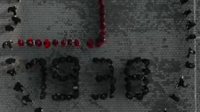 Ortaokul öğrencileri, Atatürk'ü özel koreografiyle andı