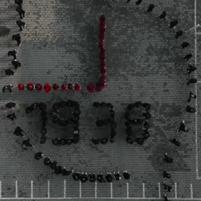 Ortaokul öğrencileri, Atatürk'ü özel koreografiyle andı