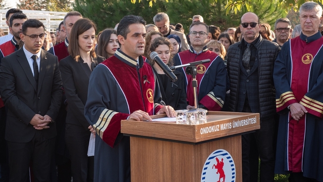 Büyük Önder Atatürk ebediyete intikalinin 87. yılında OMÜ'de anıldı