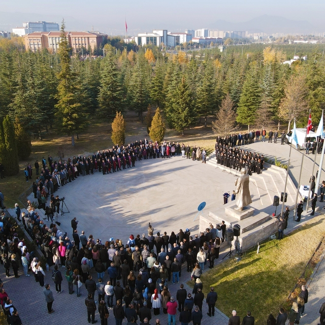 ERÜ'de 10 Kasım Atatürk'ü Anma Töreni gerçekleştirildi