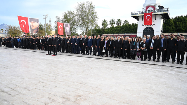 Büyük Önder Atatürk Antalya'nın ilçelerinde anıldı