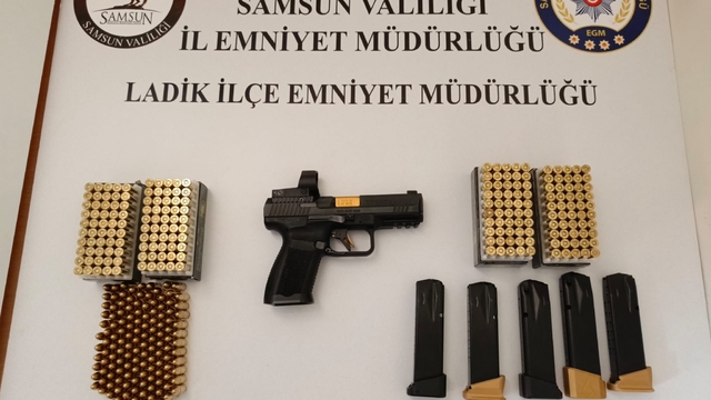 Samsun'da silahla ateş eden kişi yakalandı