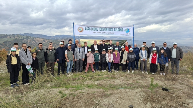 Hisarcık'ta Milli Ağaçlandırma Gününde 150 fidan toprakla buluştu