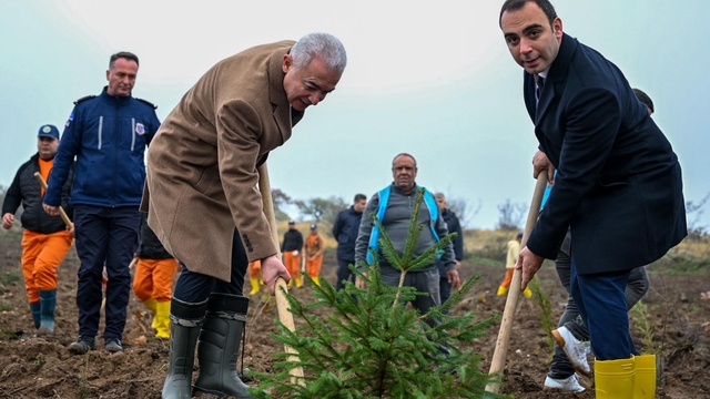 Milli Ağaçlandırma Günü'nde Kırklareli'nde fidanlar toprakla buluştu