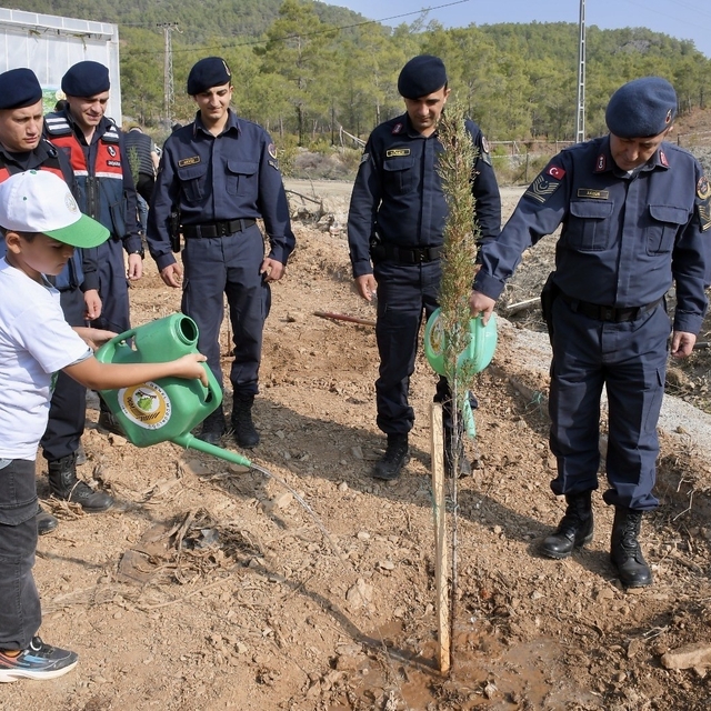 Milli Ağaçlandırma Gününde Bozyazı'da fidanlar toprakla buluştu