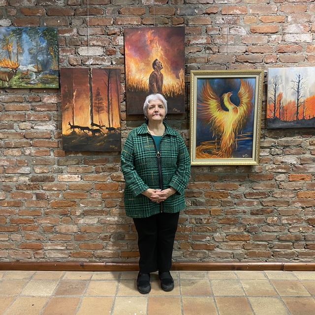 Orman yangınlarını konu alan resim sergisi açıldı