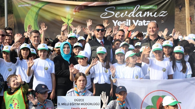 Düzce'de 43 bin 563 fidan toprakla buluştu